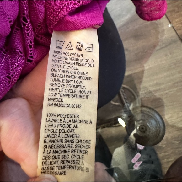 Fushia pink petite half sleeve blouse size petite small - Picture 6 of 7